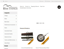 Tablet Screenshot of bassthings.com